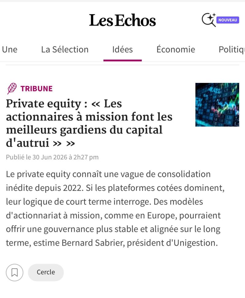 Les actionnaires à mission sont-ils les meilleurs gardiens du capital ?