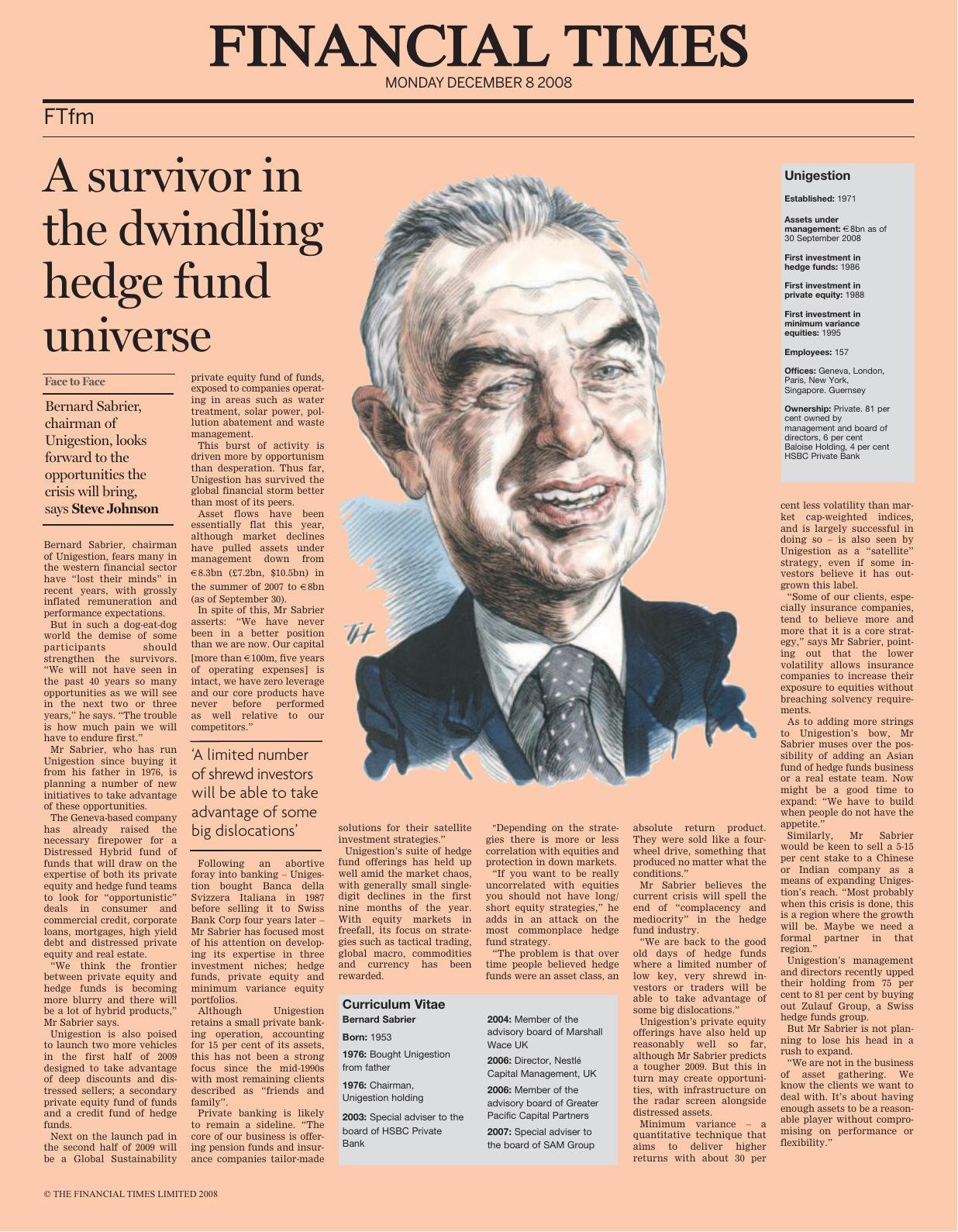 A survivor in the dwindling hedge fund universe
