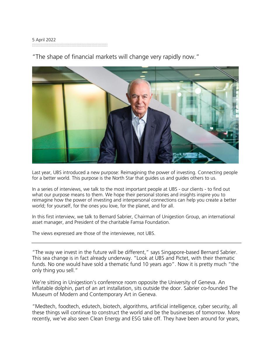 The shape of financial markets will change very rapidly now